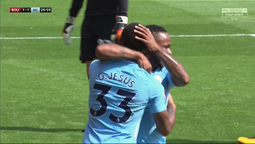 Bournemouth 1 - 2 Manchester City