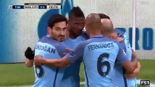Manchester City 1 - 1 Celtic
