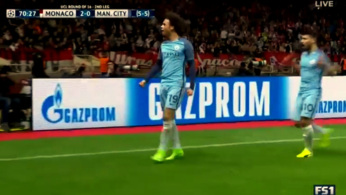 Monaco 3 - 1 Manchester City