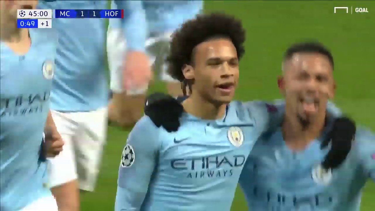 Manchester City vs TSG 1899 Hoffenheim (2-1) UEFA Champions League Highlights