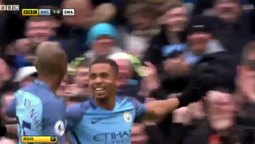 Manchester City 2 - 1 Swansea City